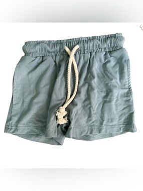 Baby Sprouts Everyday Bamboo Shorts Unisex Infant 12-18 Months Seagrass NEW NWT